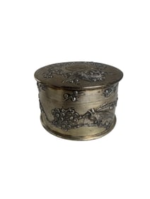 Tuck Chang Silver box. China. Early 20th century Export ware