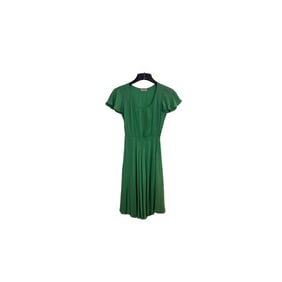Vintage Halston Silk Green Dress