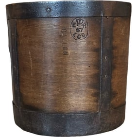 Edwardian Wooden Iron-Bound Measurer/Bucket