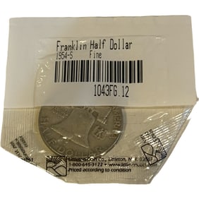 1954 Franklin Half Dollar Coin - San Fransisco