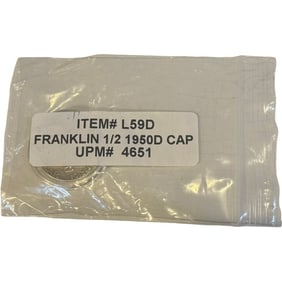 Franklin Half Dollar Coin 1950 - D Mint