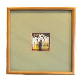 Framed & Signed Original Piece by Ahmed Aboushariaa