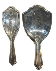 Art Deco Alvin Sterling Brush and Mirror Set