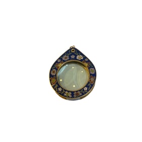 Cloisonne Magnifying Glass Vintage Chinese Brass Enamal