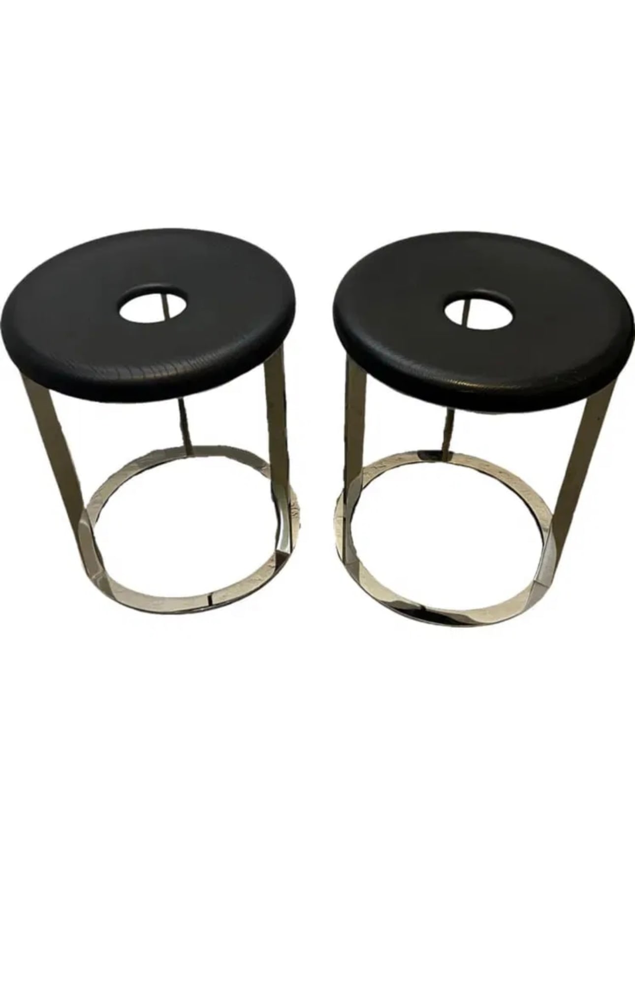 B&B Italia Ebony Wood + Steel Stool by Antonio Citterio for B&B Italia (1 of 7)