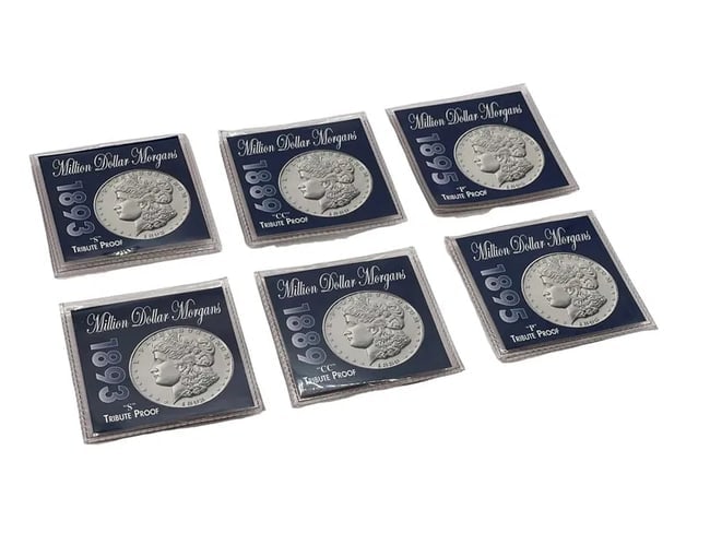 Tribute Proof Million Dollar Morgan’s Set of 6 Coins (1 of 11)