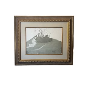 Original Mixed Media Lithograph Salvador Dali 'Angelus Excussit Flammam Ignis' - With COA