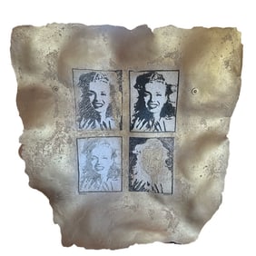 Signed Marilyn Monroe Mixed Media Piece