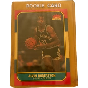 Alvin Robertson Fleer Basketball Card 1986 #92