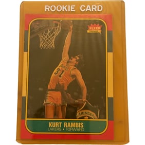 Lakers Kurt Rambis Fleer Basketball Card 1986 #89