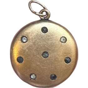 Gold Filled Locket with Eight Stones by W&H Co.