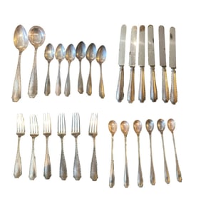 26 Pieces Tiffany and Co Marquise Sterling Silverware Set