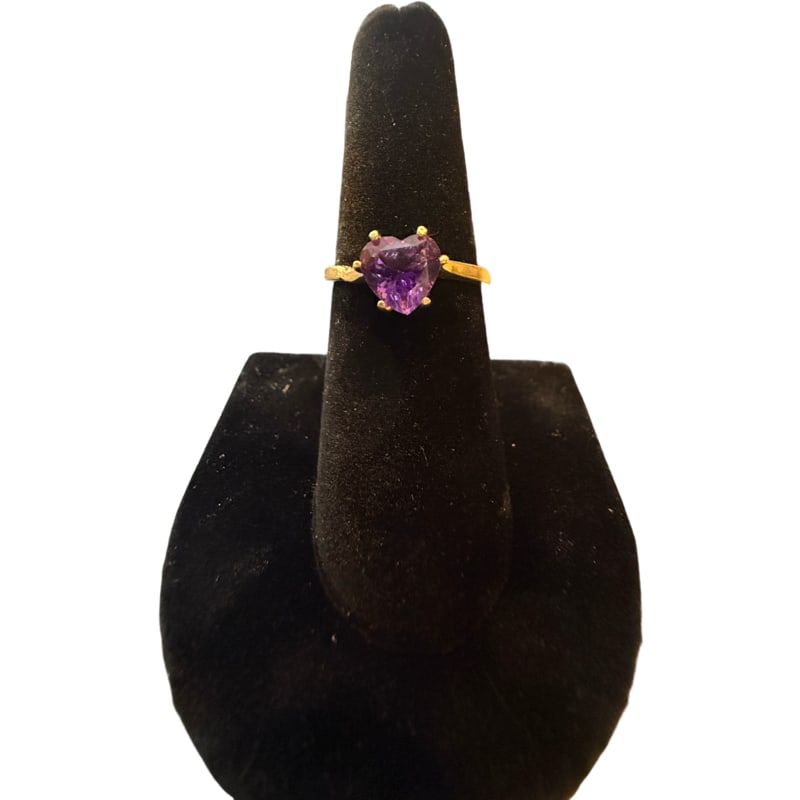 14K Yellow Gold Amethyst Ring (1 of 4)