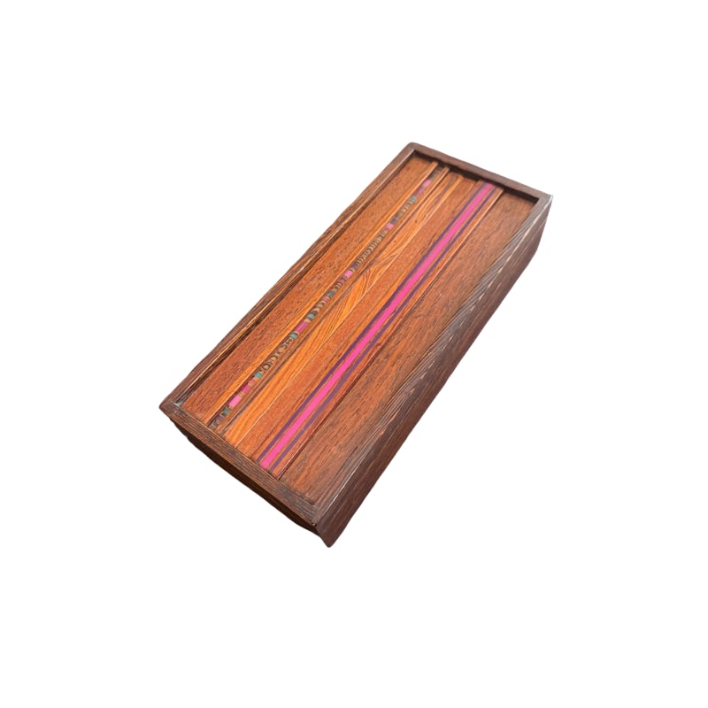 Robert Mckeown Resin Inlay Artisan Wooden Box - Signed 1986 (1 of 9)