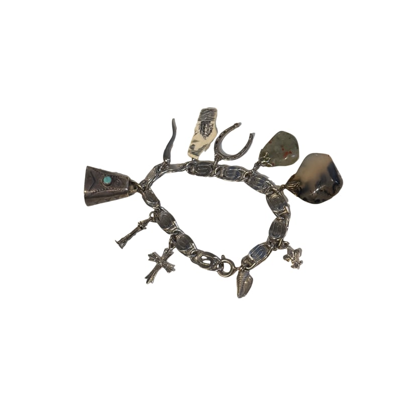 Charm Bracelet with Sterling Silver Charms (1 of 5)