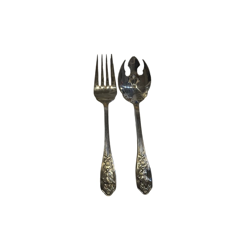 Woodland Spode - Serving Fork and Spoon (1 of 5)