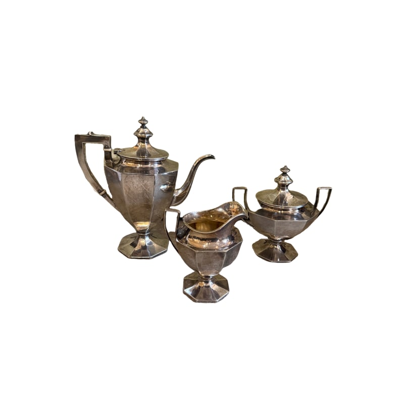 J.E. Caldwell & Co Sterling Silver Tea Set (1 of 10)