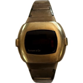 Tiffany and Co Pulsar 14K Gold Filled Digital Wrist Watch