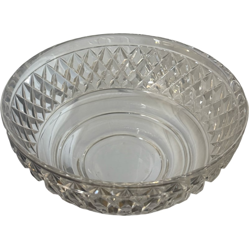 Tiffany and Co Crystal Glass Bowl: Tiffany and Co Crystal Glass Bowl Measurements: 4.75”H x 9.75”L **OUT OF HOUSE SHIPPING on this lot, we recommend Pak Mail 843-849-0310 info@charlestonshipping.com or PostNet 843-849-0515 