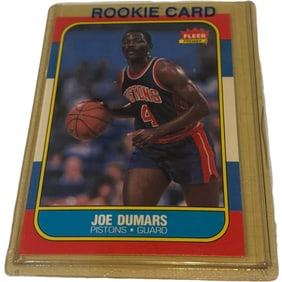 Joe Dumars Fleer Basketball Card #27