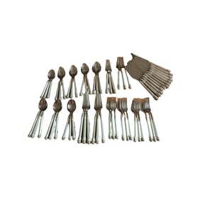 Wallace Sterling Silverware Set Olympia Pattern