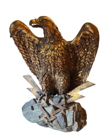 Signed S. Salvadori - Large Eagle Sculpture