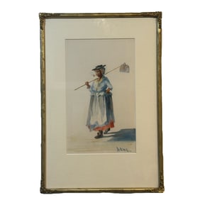 Charleston Artist Alice R. Huger Smith Original Watercolor