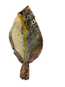 Thomas Sergent French Palissy Ware fish card tray