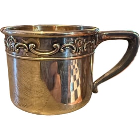 Antique Gorham 1135 Strasbourg Sterling Silver Baby Child Cups