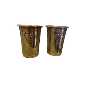 Vintage Watrous Manufacturing Company Sterling Silver Shot glasses / Mint Julep Cups