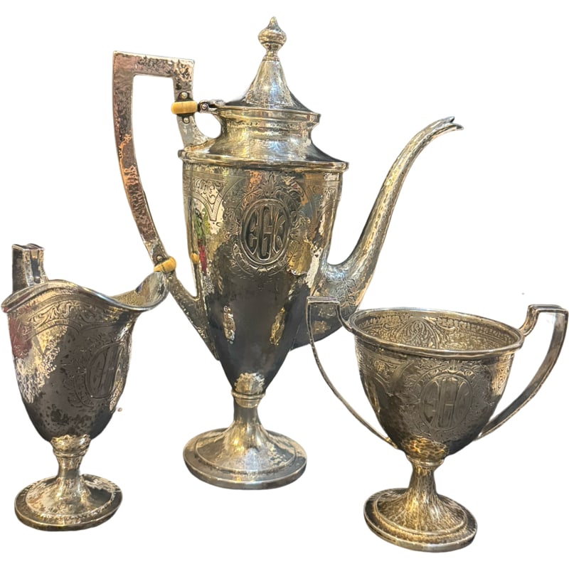 Sterling Silver Tea Set by Schofield - Pattern 2200 (1 of 9)