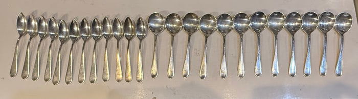 Queen Anne Steiff Sterling Silver Spoon Set - 24 pieces