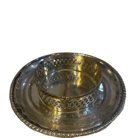 Sterling Silver?? Wine / Champagne Bottle Holder