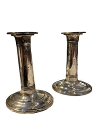 Sterling Silver Williamburg Steiff candlesticks