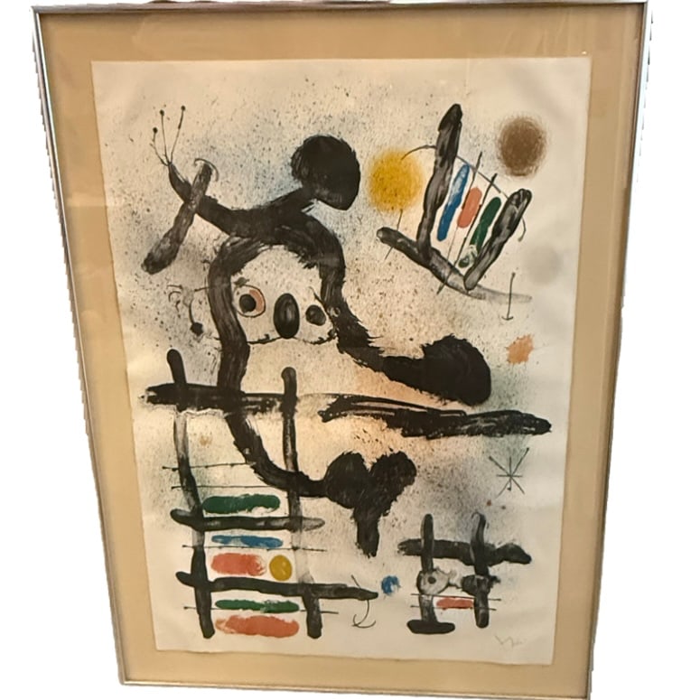 Joan Miri Lithograph ‘ The Slingshot Bird ‘ (1 of 7)