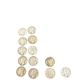 Lot Of Mercury Dimes - P, S, D Mint