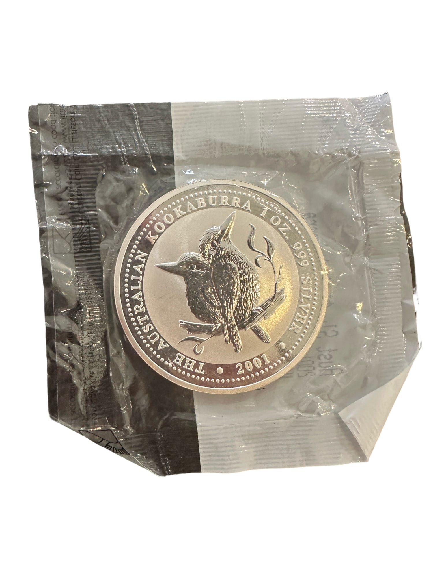 2001 Australia Kookaburra $1 Dollar 1 Ounce .999 Silver Coin (1 of 2)