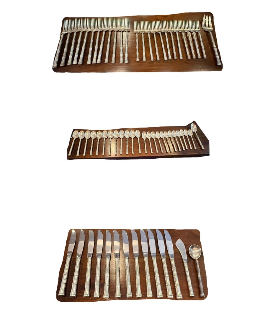 64 Pieces Towle "Mandarin" Sterling Silver Flatware Set (1 of 5)