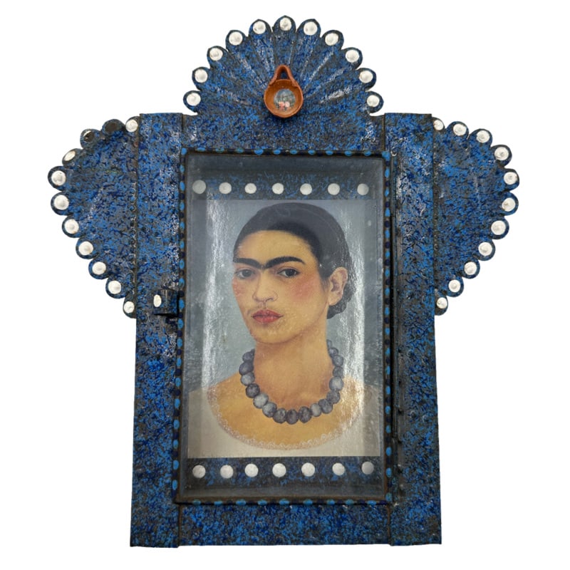 El Santo Madrazo Frida Kahlo Mexican Folk Art Piece (1 of 3)