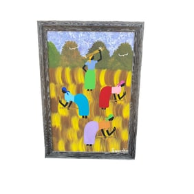 Large Original Charleston Artist Signed James Squeakie Folk Art