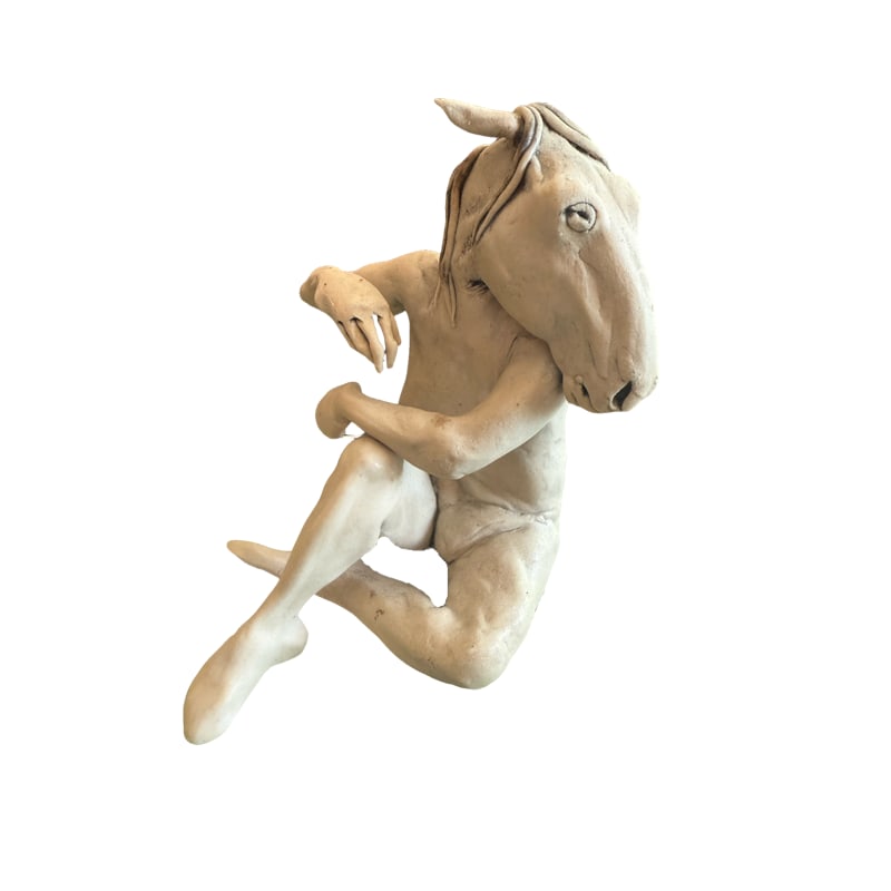 Charleston Artist Aggie Zed Bisque Pottery Figurine: Charleston Artist Aggie Zed Bisque Pottery Figurine from The Charleston Living Estate of Betsy Havens Measurements: 4.25" x 3.5"L x 3.25"D **IN HOUSE SHIPPING within United States