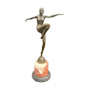 J. Philipp, Bronze Garanti Paris, Deco Dancer Sculpture