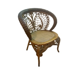 Heywood Wakefield American Victorian Wicker Chair