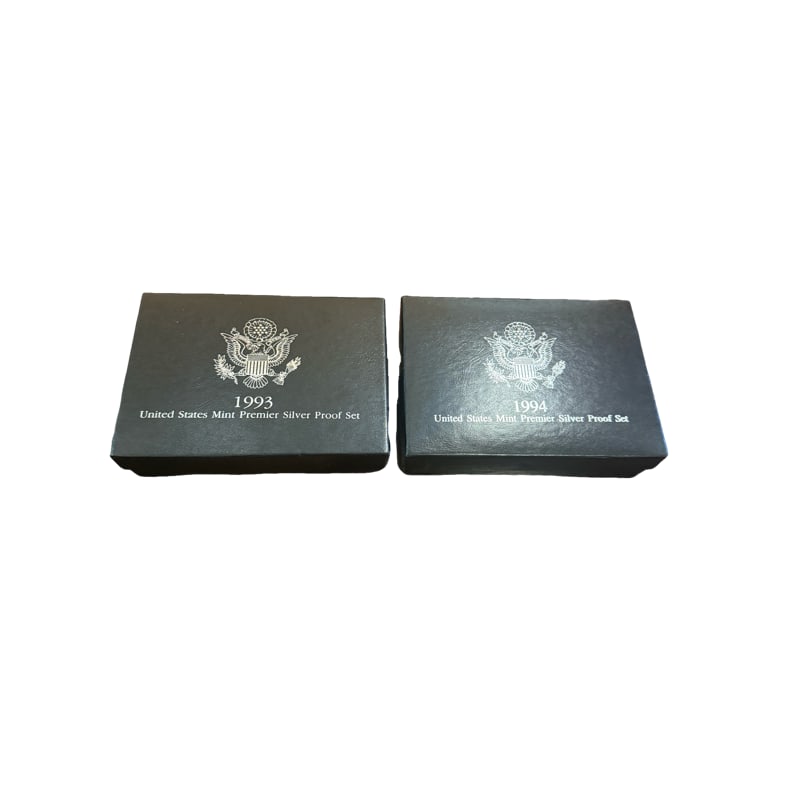 1993 and 1994 United States Premier Silver Proof Sets (1 of 3)