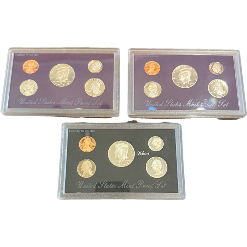 Lot of Three United States Mint Silver Proof Set 1992, 1993, 1994 (1 of 3)