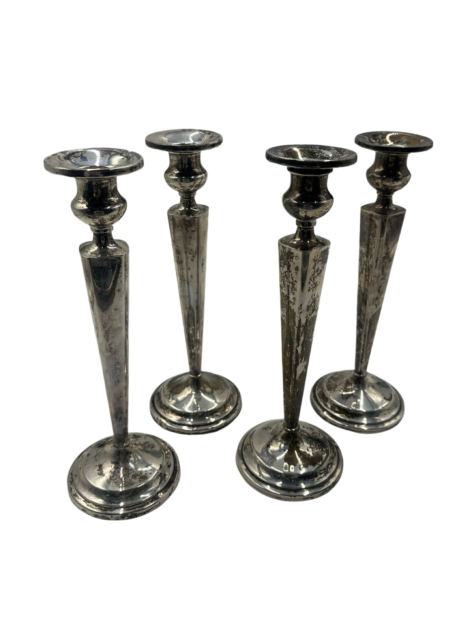 Set of 4 Richard M. Whitehouse Weighted Sterling Silver Candlestick Holders (1 of 3)