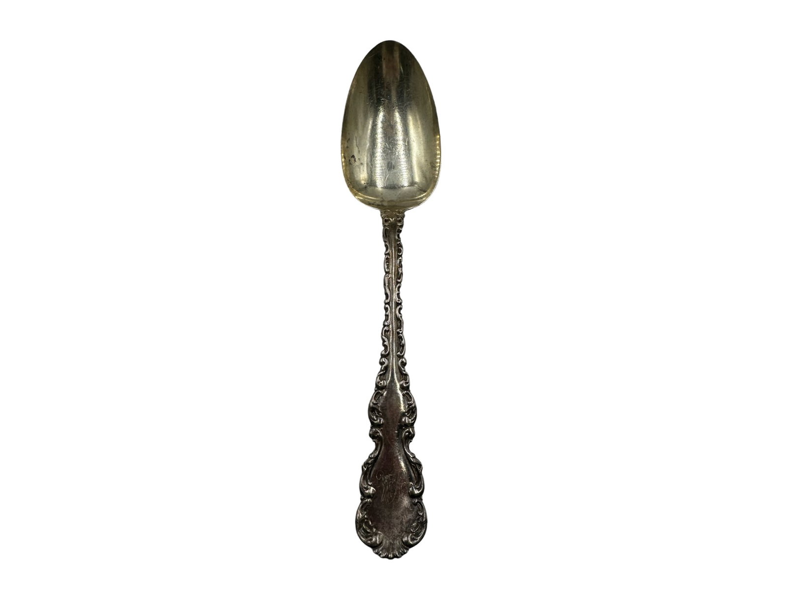 Antique Whiting Pat 1891 Monogrammed Sterling Silver Spoon: Antique Whiting Pat 1891 Sterling Silver Spoon 8 in 52 grams In house sipping within the US.