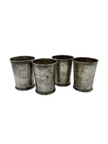 Set of 4 Lunt Sterling 3759 Cups Ravenel Middleton Estate Charleston