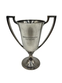 Whiting Sterling "Loving Cup" Trophy James S. Middleton Charleston Signed by his Friends