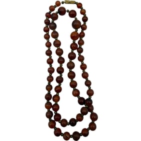 Carnelian Necklace 63 Beads